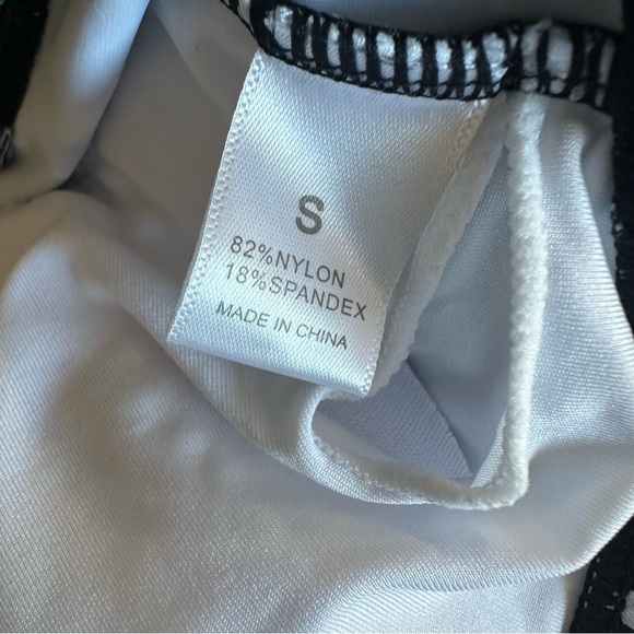 Women's Floral Black and Teal Swimsuit - Picture 4 of 4